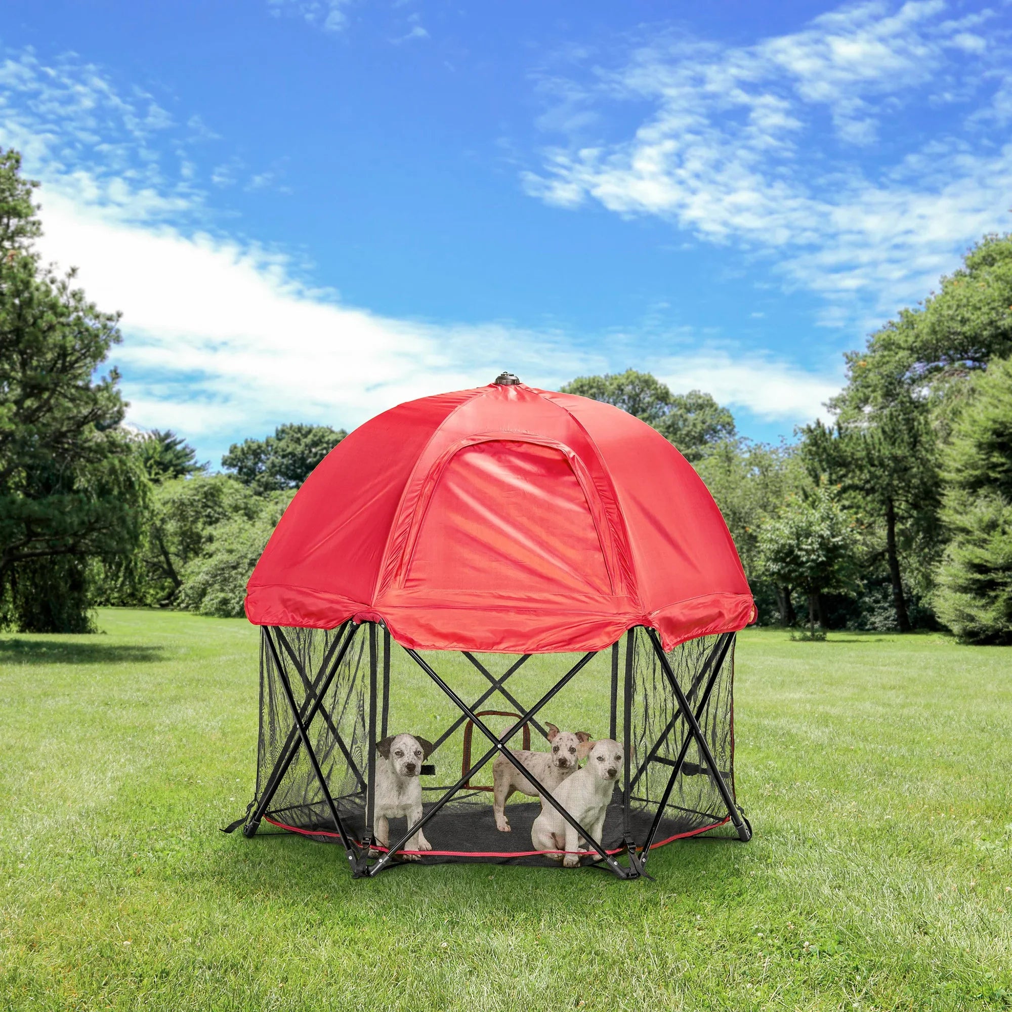Portable Pet Pen with Canopy