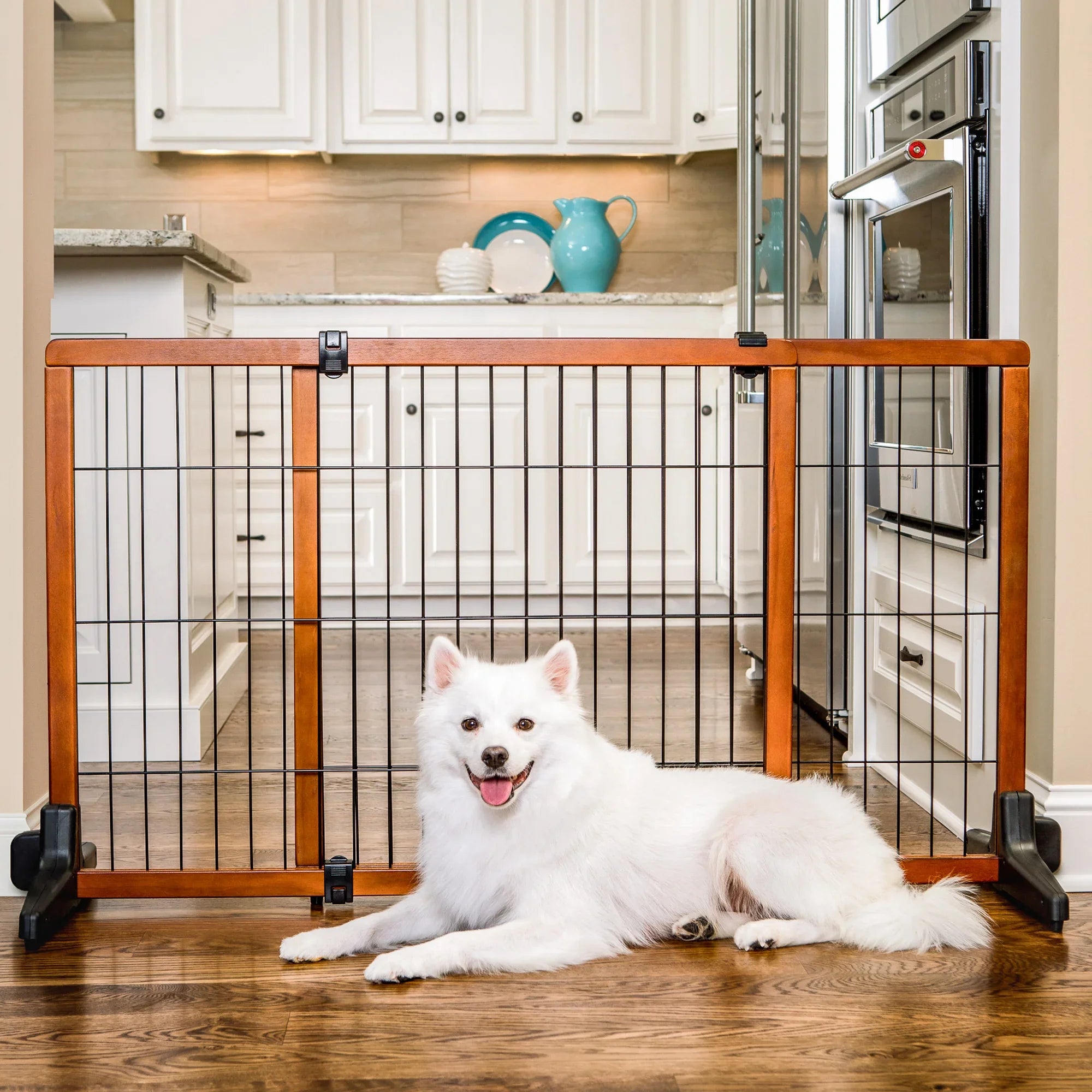 Design Paw Extra Tall Extra Wide Freestanding Pet Gate