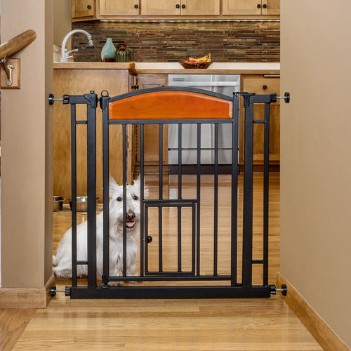 28" Design Paw Easy Close Walk-Thru Pet Gate